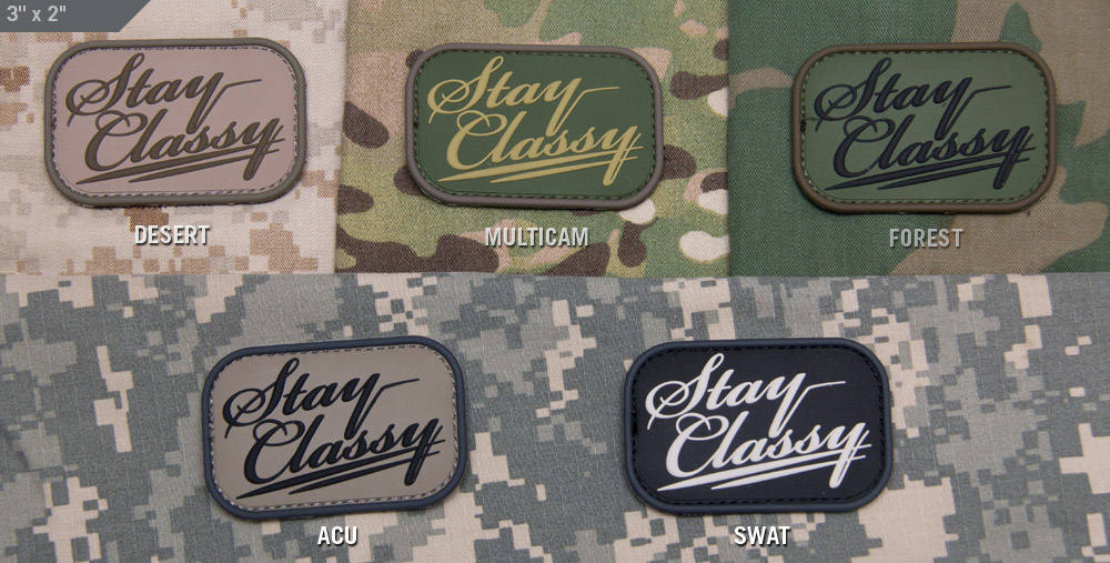 Stay Classy (PVC) Patch