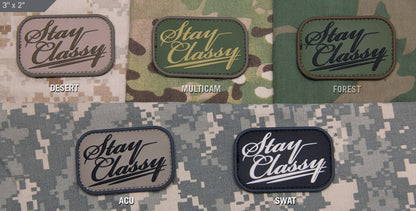 Stay Classy (PVC) Patch