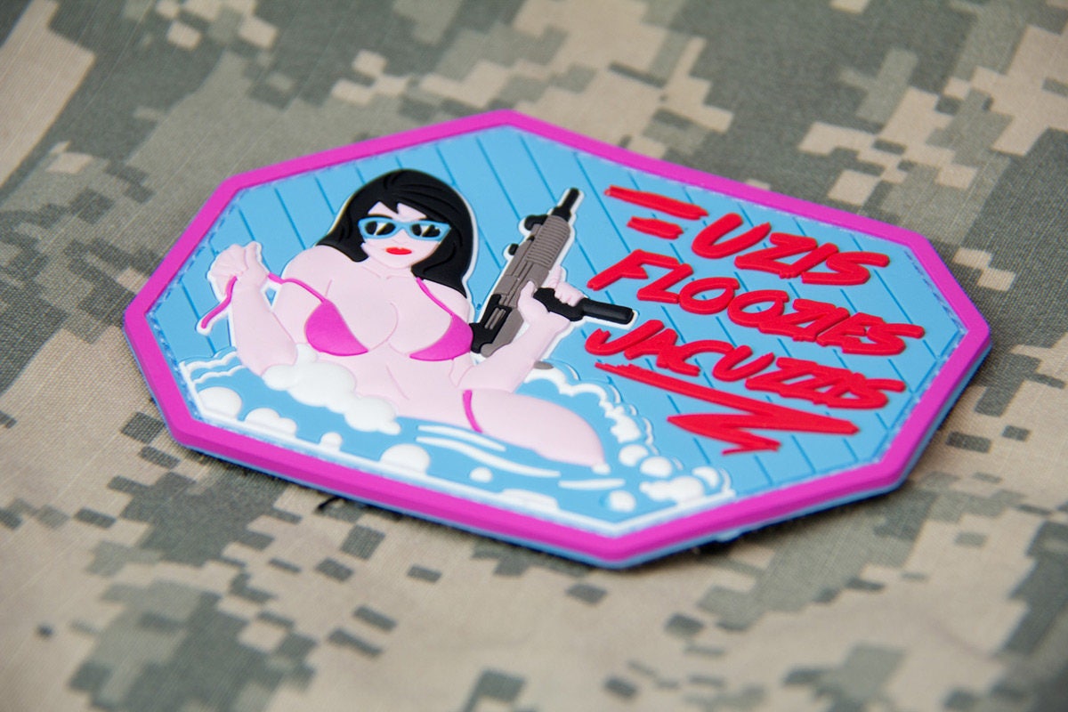 Uzis, Floozies, Jacuzzies (PVC) Patch