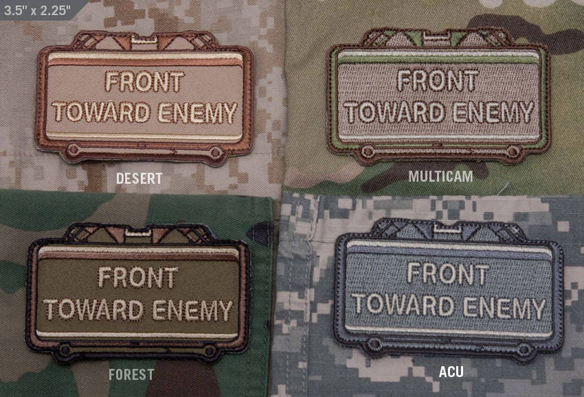 Front Towards Enemy - Embroidery Patch