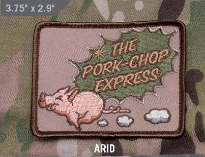 The Pork-Chop Express - Embroidered Morale Patch