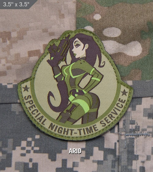 Special Night Time Service - Embroidered Morale Patch