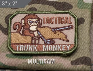 Tactical Trunk Monkey - Embroidered Morale Patch