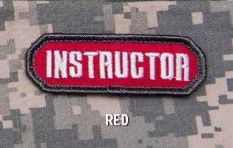 Instructor - Embroidered Morale Patch