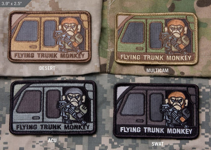 Flying Trunk Monkey - Embroidered Morale Patch