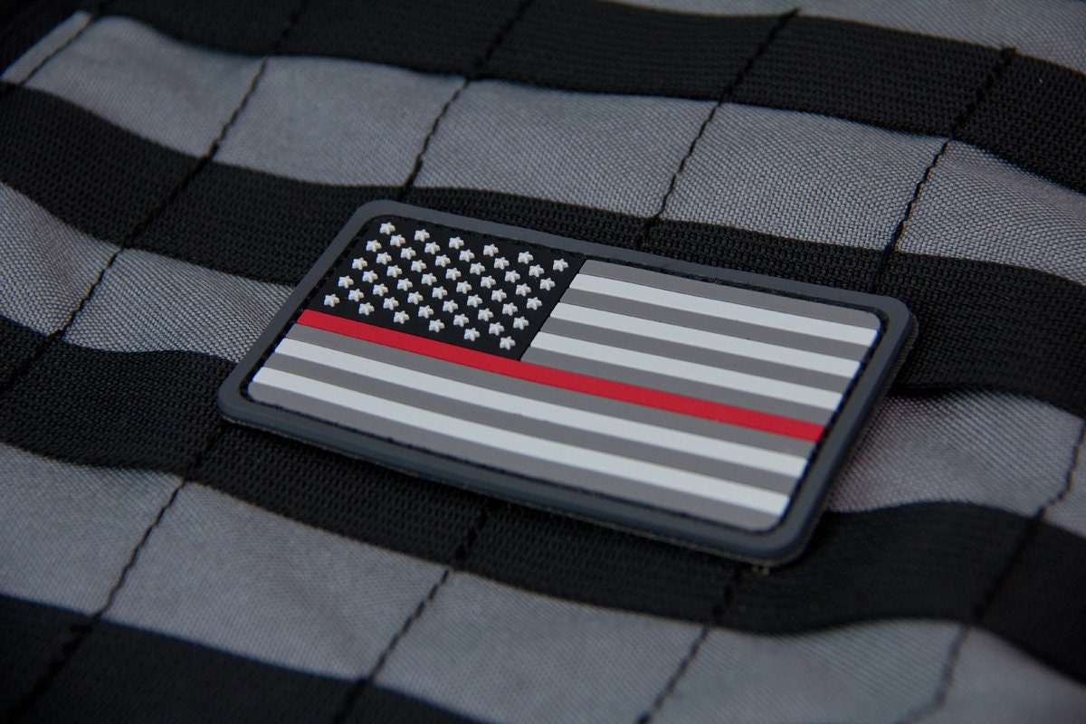 Thin Line US Flag (PVC) Patch