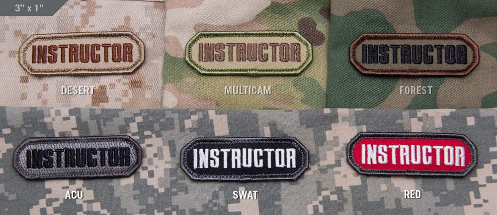 Instructor - Embroidered Morale Patch