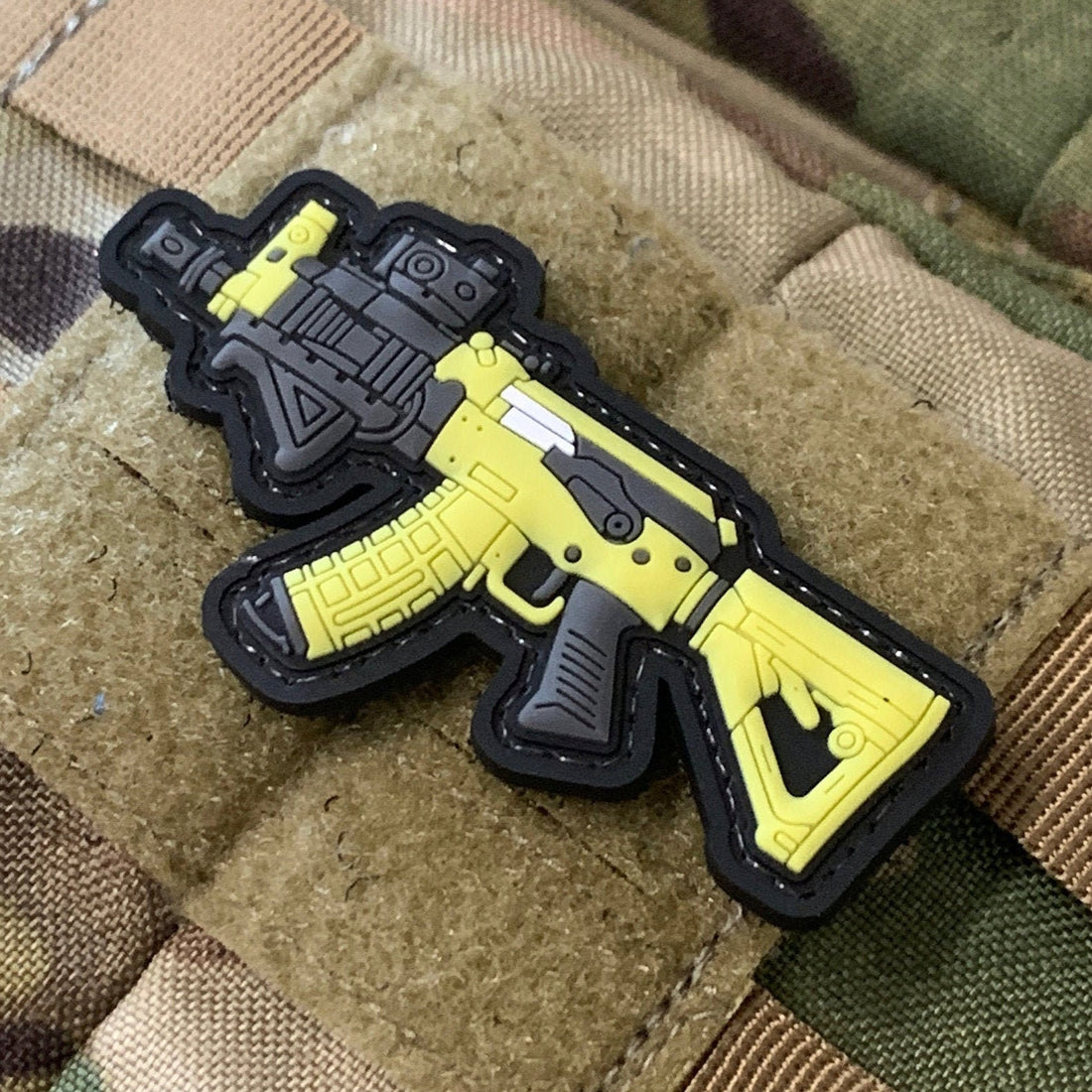 Mini Gun: Contractor AK / Tan - (PVC) Morale Patch