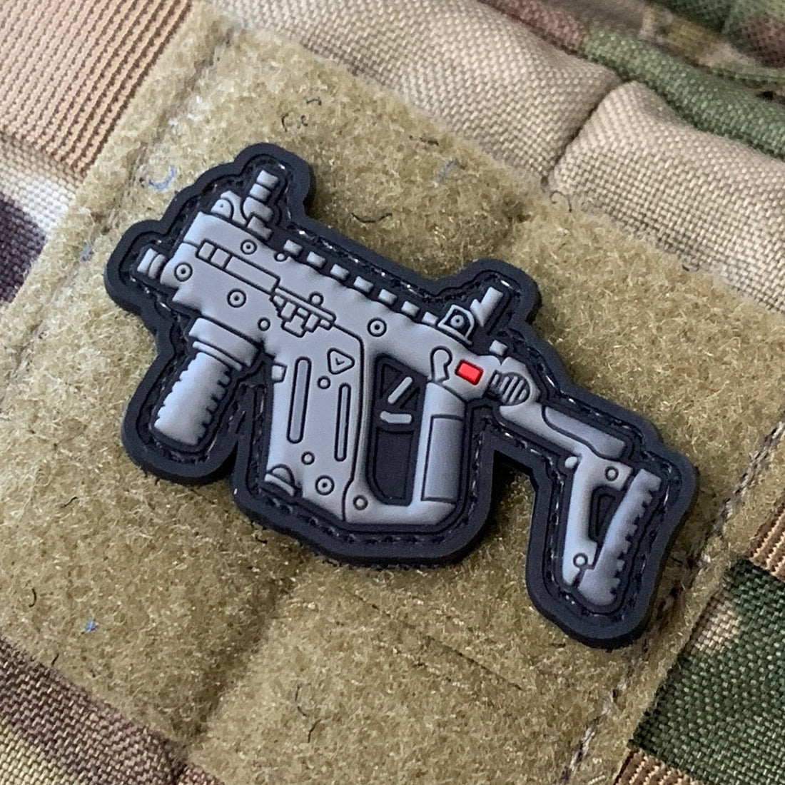 Mini Gun Series PVC Morale Patch: KRISS Vector / Black