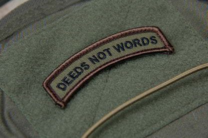 Deeds Not Words - Embroidered Morale Patch