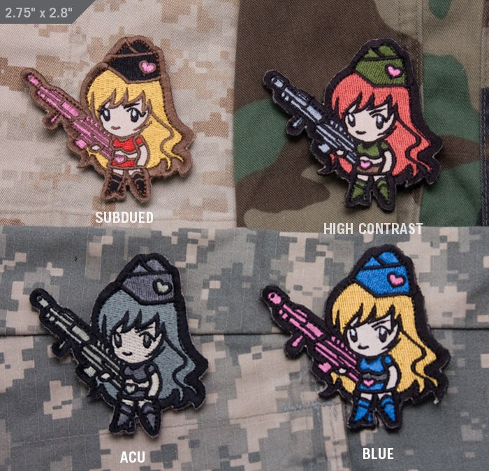 Gun Girl - Embroidered Morale Patch