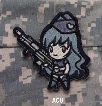 Gun Girl - Embroidered Morale Patch