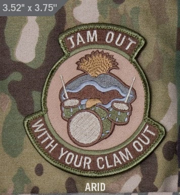 Jam Out With Your Clam Out - Embroidered Morale Patch