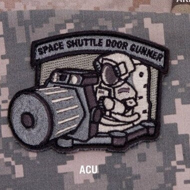 Space Shuttle Door Gunner - Embroidered Morale Patch