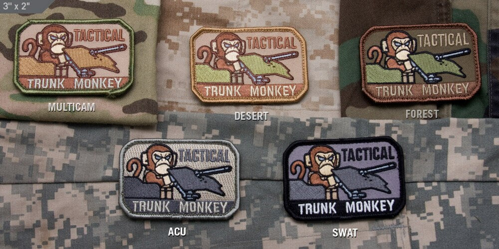 Tactical Trunk Monkey - Embroidered Morale Patch