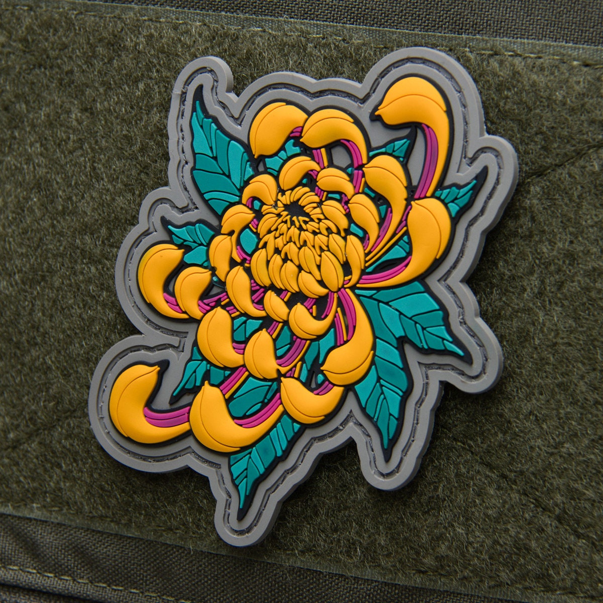 Chrysanthemum Tattoo - (PVC) Morale Patch