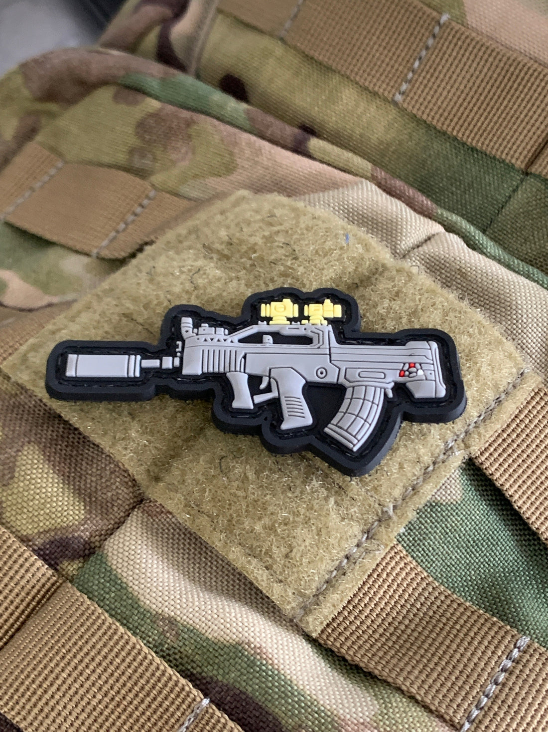 Mini Gun Series PVC Morale Patch: Type 97 Tactical / Black