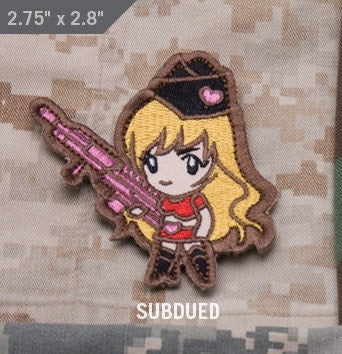 Gun Girl - Embroidered Morale Patch