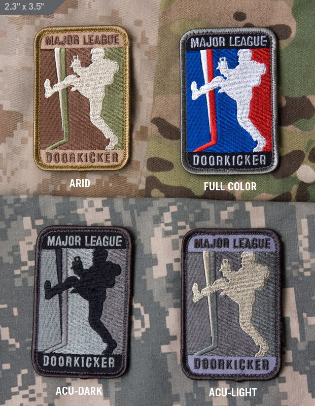 Major League Door Kicker (LARGE) - Embroidered Morale Patch