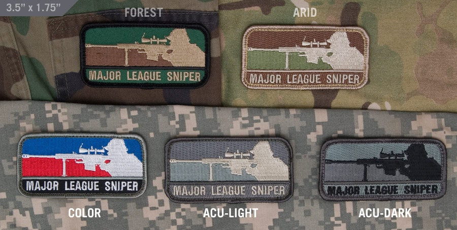 Major League Sniper - Embroidered Morale Patch