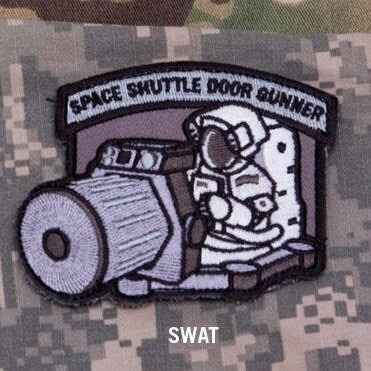 Space Shuttle Door Gunner - Embroidered Morale Patch