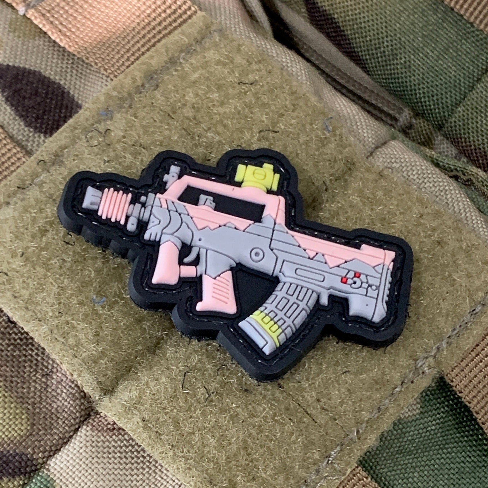 Mini Gun Series PVC Morale Patch: 97B/Pink