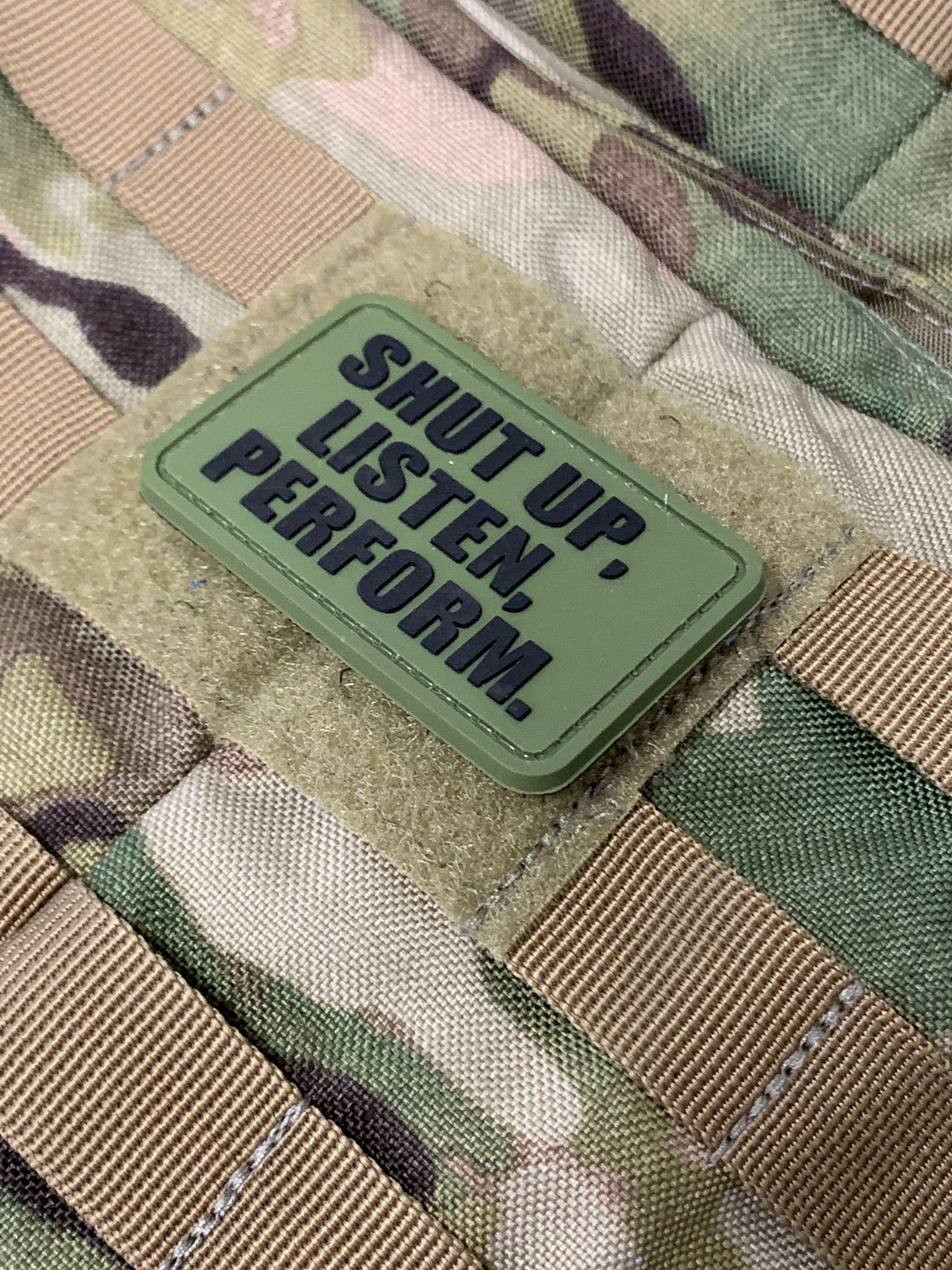 Shut Up, Listen, Preform (PVC) Patch