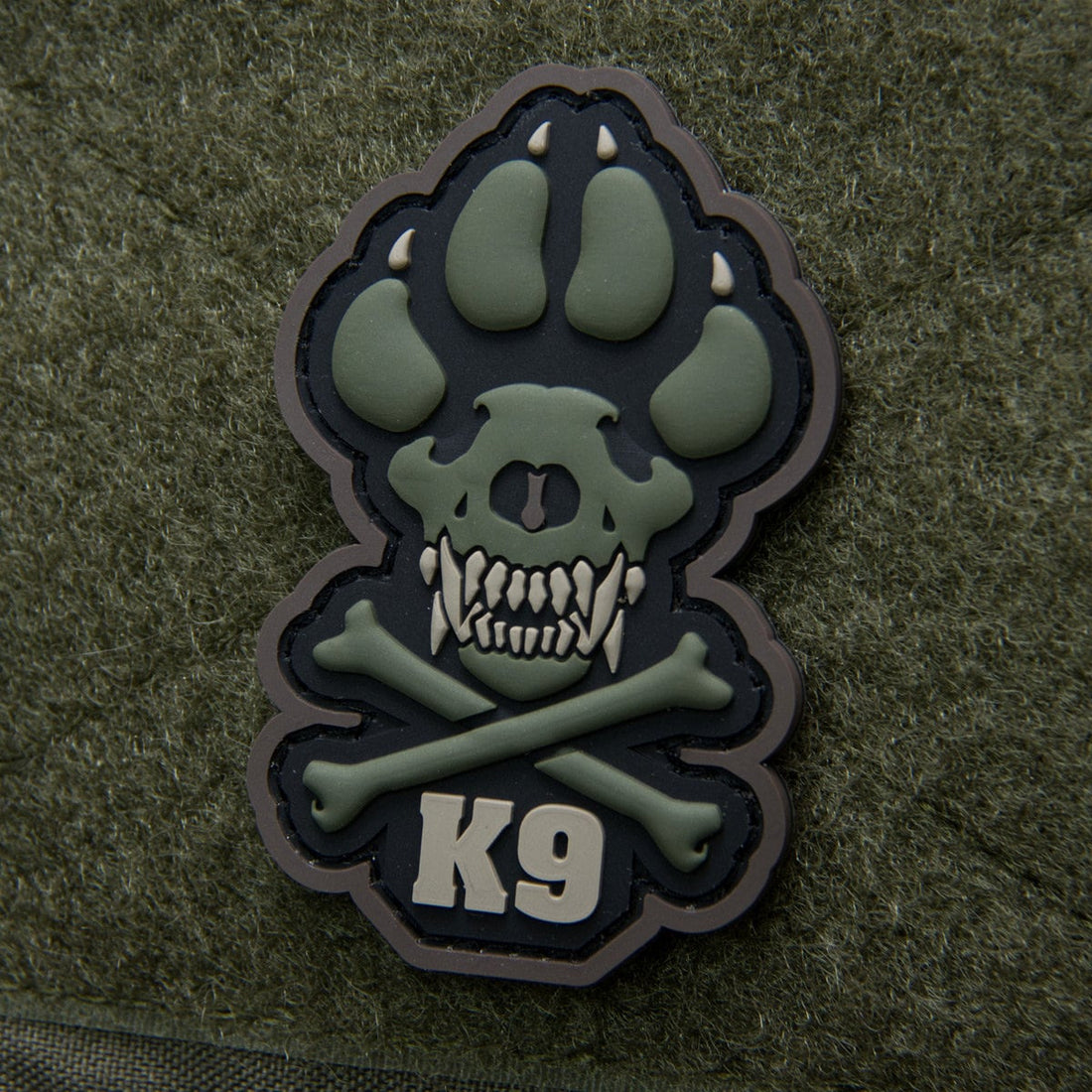 K9 3 Inch Paw - (PVC) Morale Patch