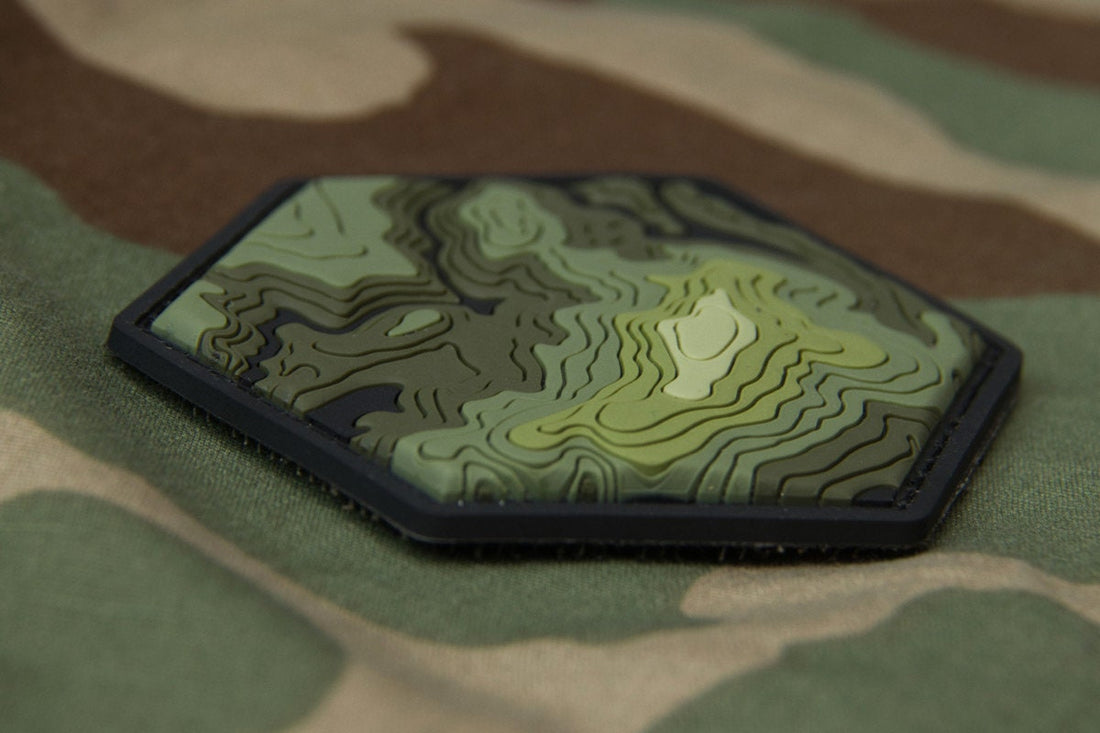 Topographic Map - (PVC) Morale Patch