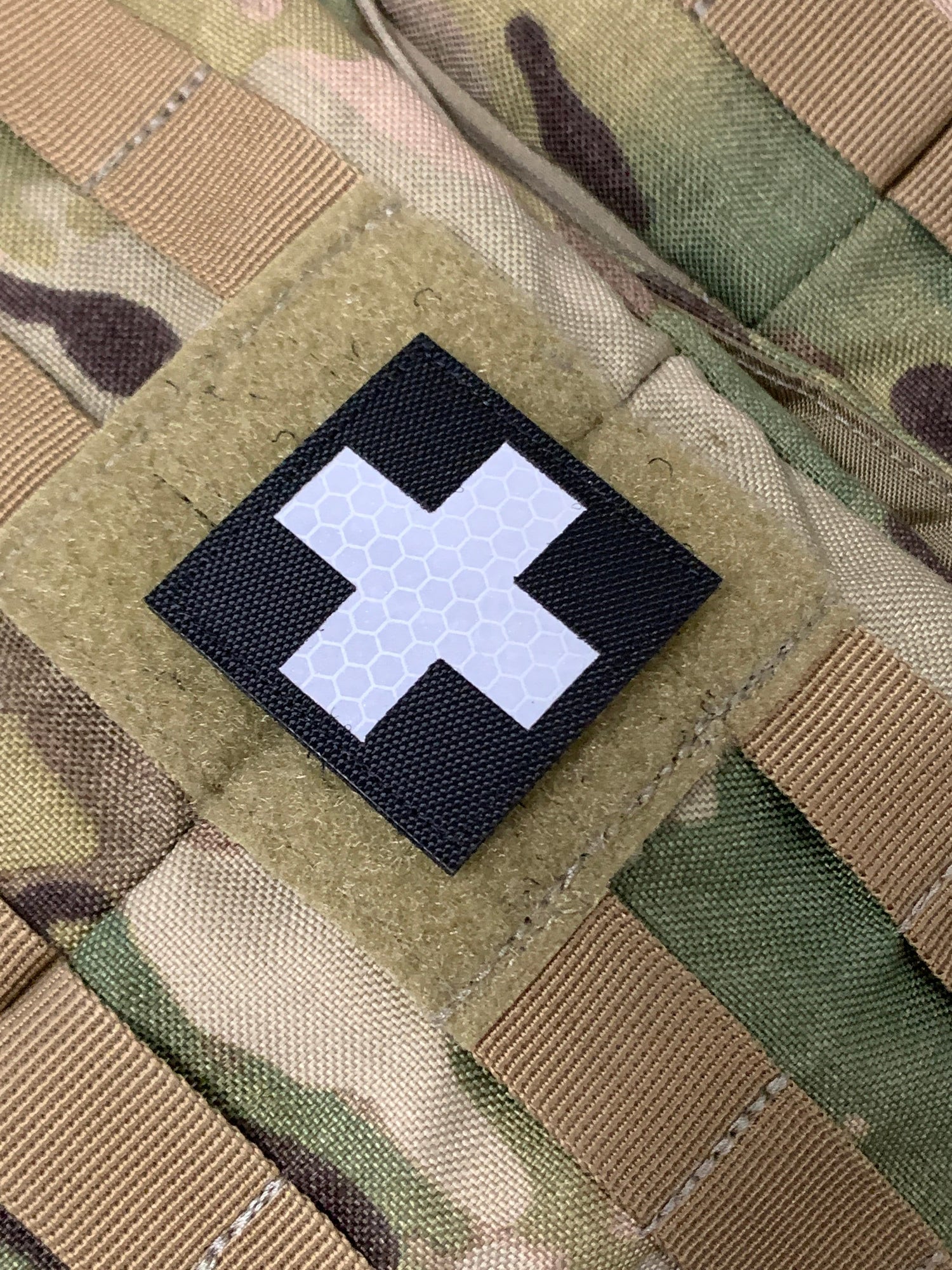 Medic Square - Reflective Laser Cut Morale Patch