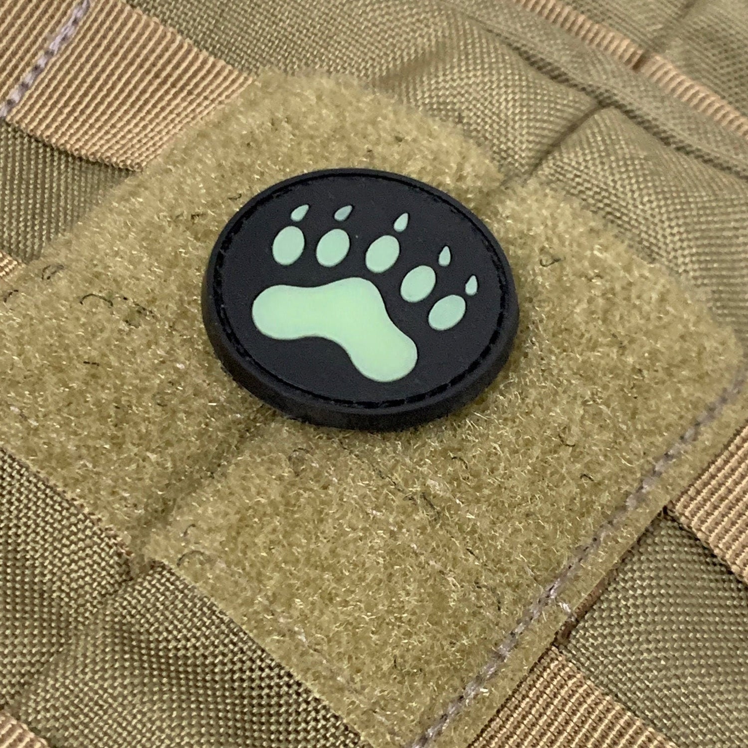 Glow In The Dark &quot;Bear Claw&quot; (PVC) Patch