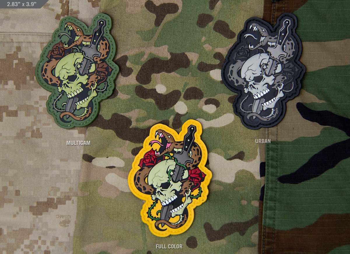 Skull Snake 1 - (PVC) Morale Patch