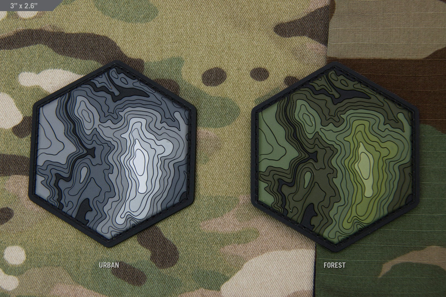 Topographic Map - (PVC) Morale Patch