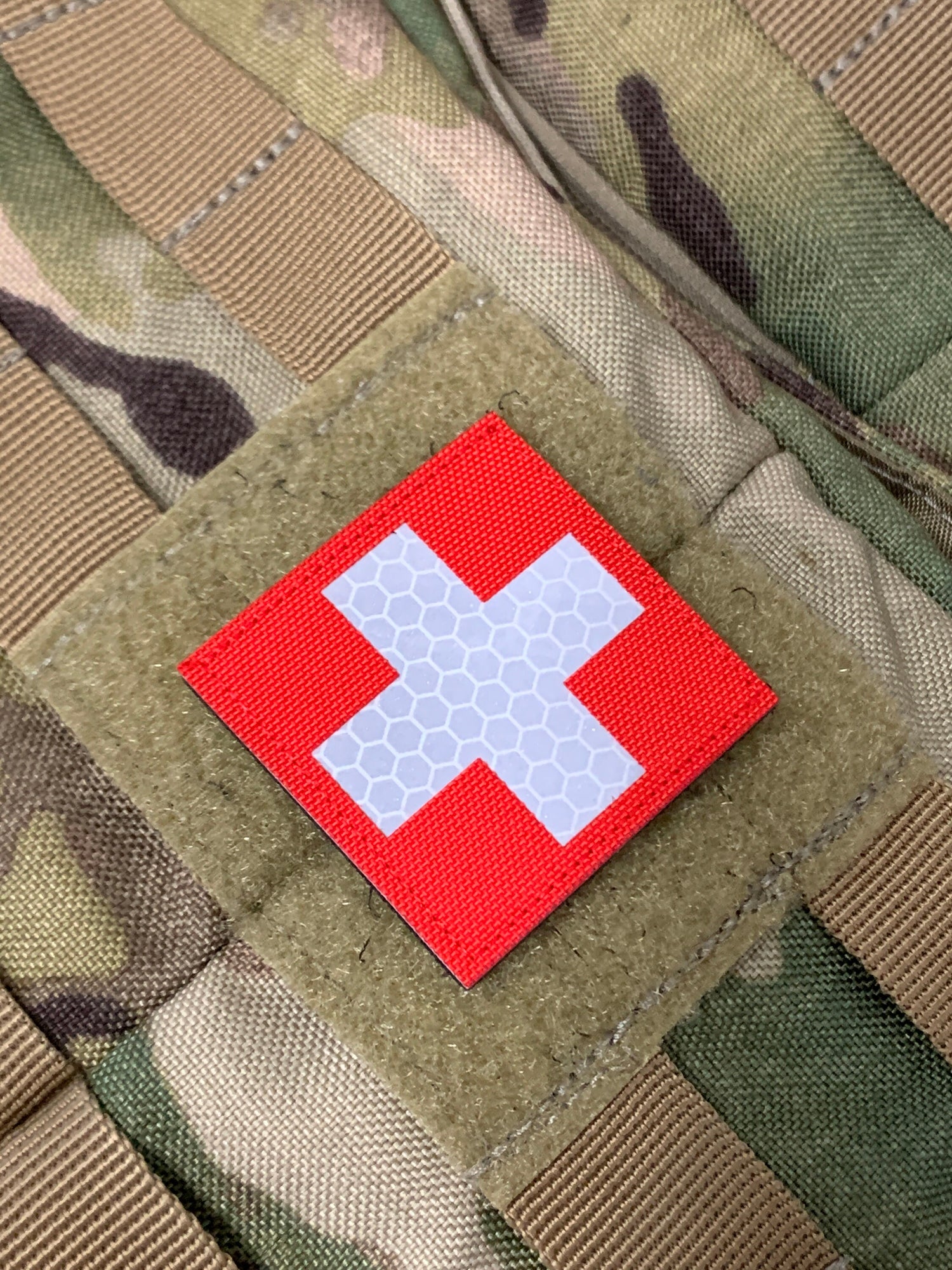 Medic Square - Reflective Laser Cut Morale Patch