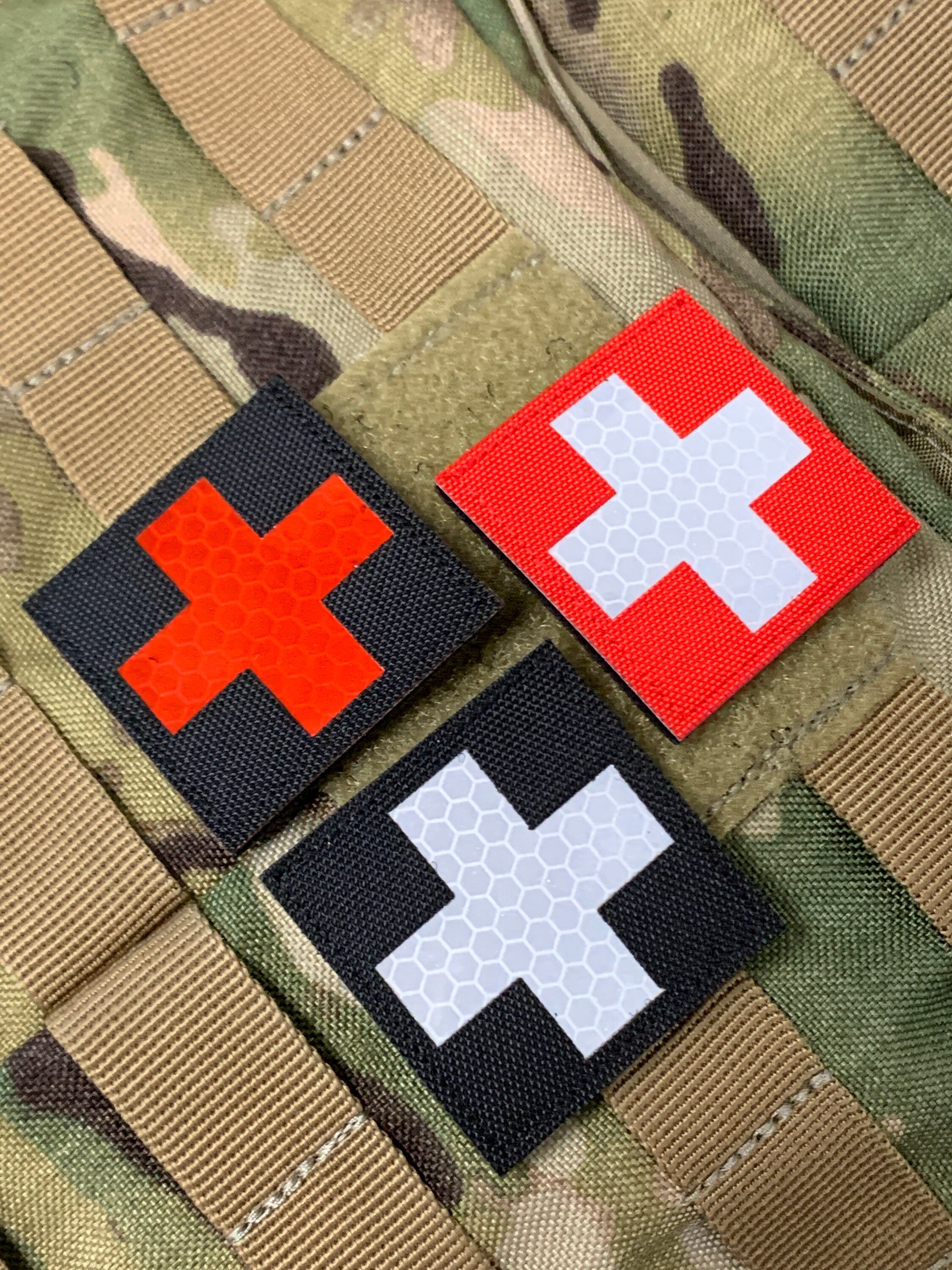 Medic Square - Reflective Laser Cut Morale Patch