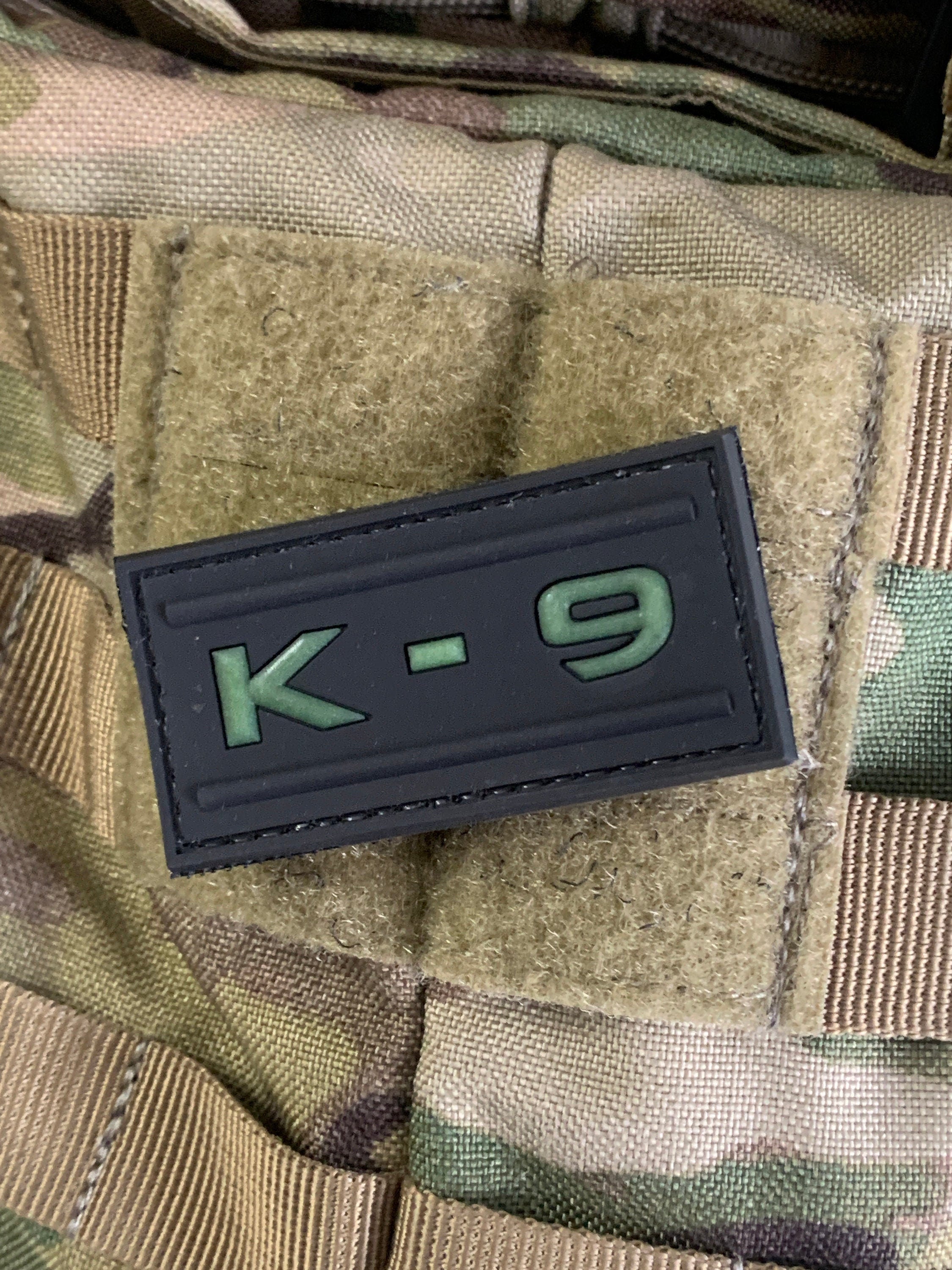 K-9 - (PVC) Glow In The Dark Morale Patch