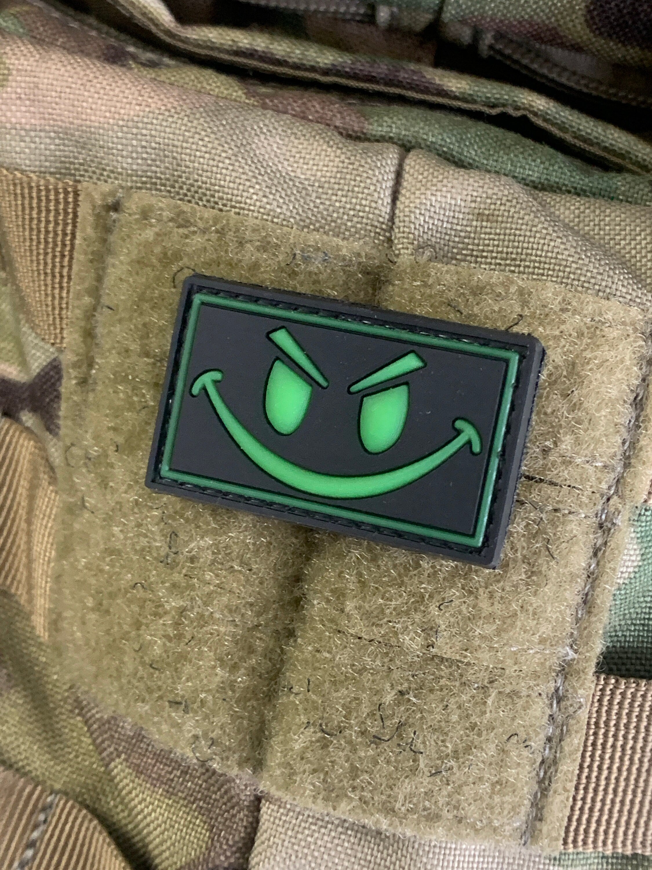 Smiley Face Glow in the Dark (PVC) Patch