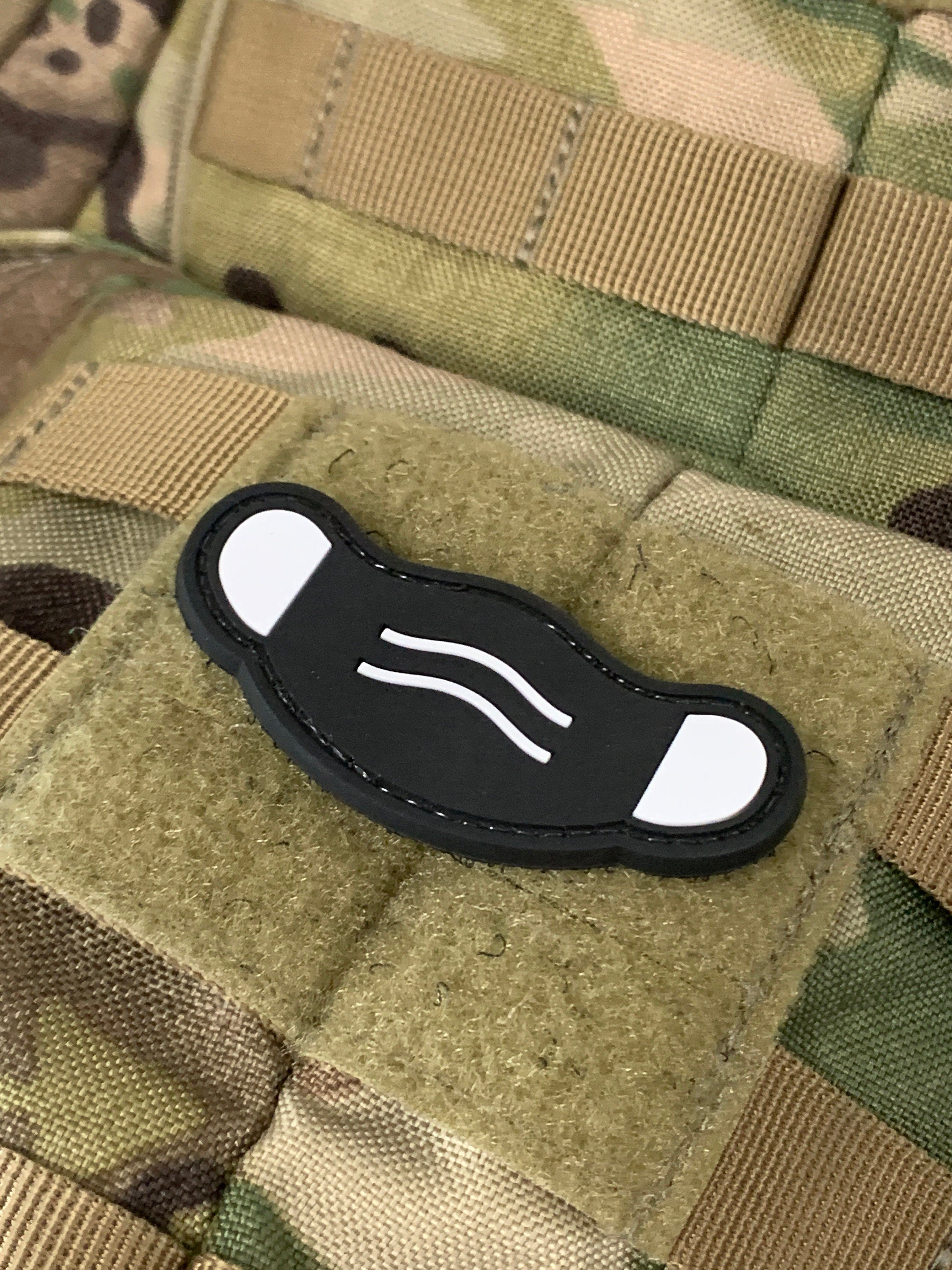 Covid-19 &quot;Mask&quot; PVC Morale Patch