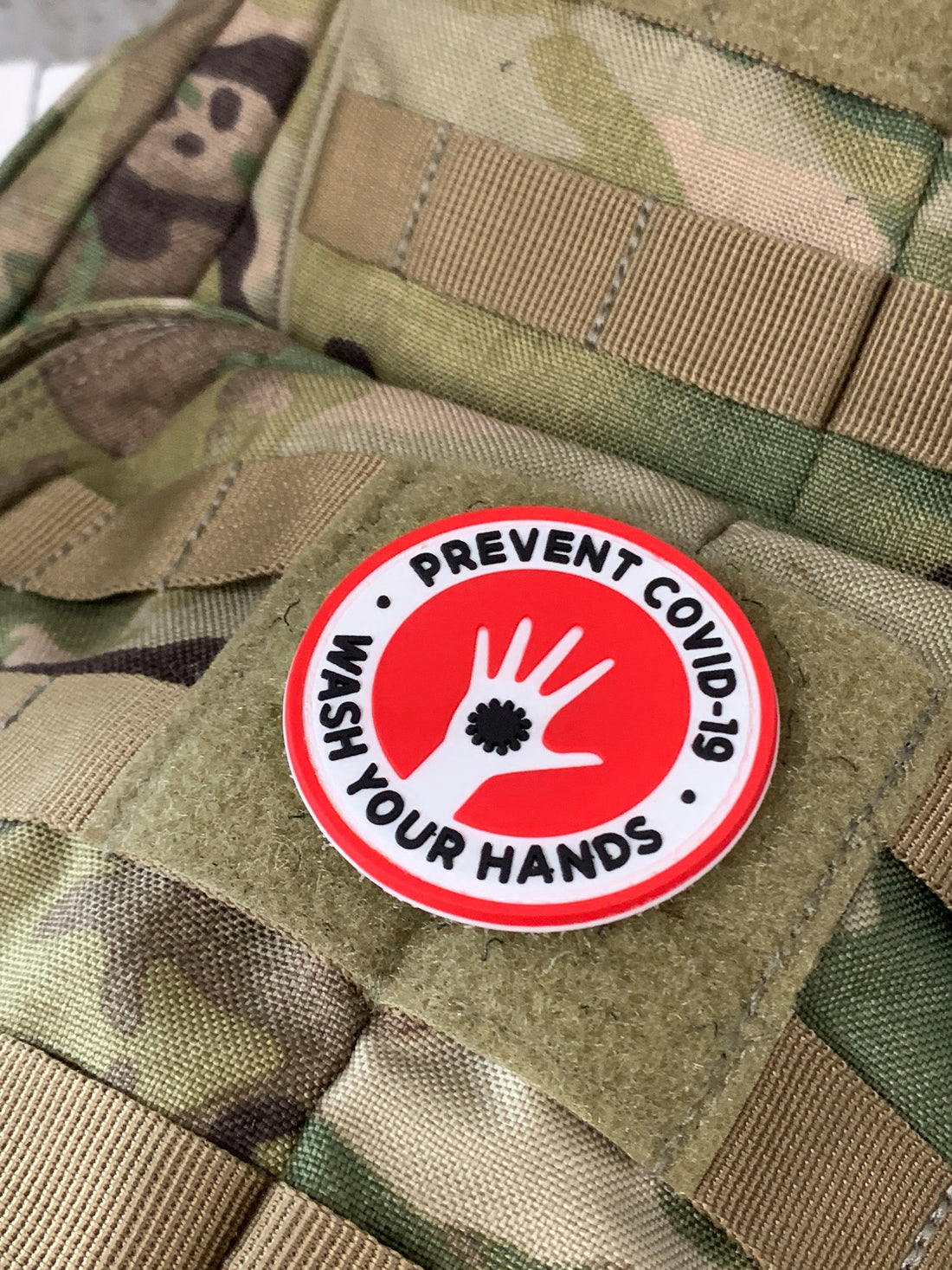 Covid-19 &quot;Prevent The Spread&quot; PVC Morale Patch