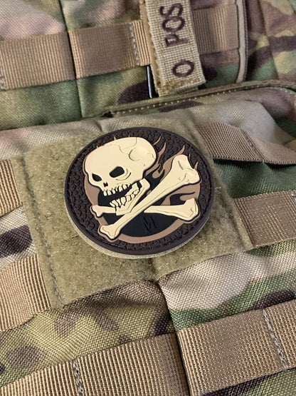 Freedom Is Not Free Skull and Crossbones (PVC) Patch