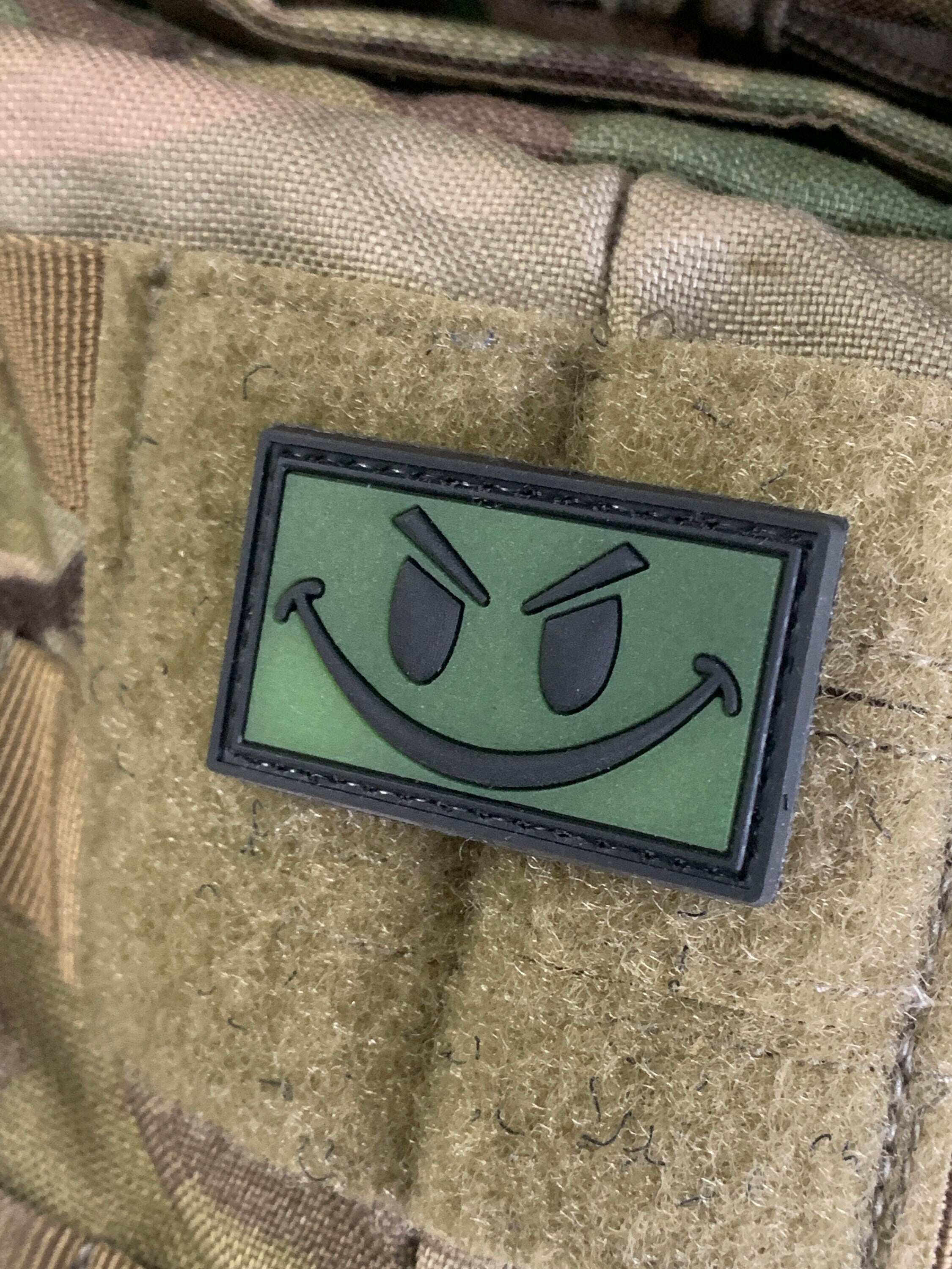 Smiley Face Glow in the Dark (PVC) Patch