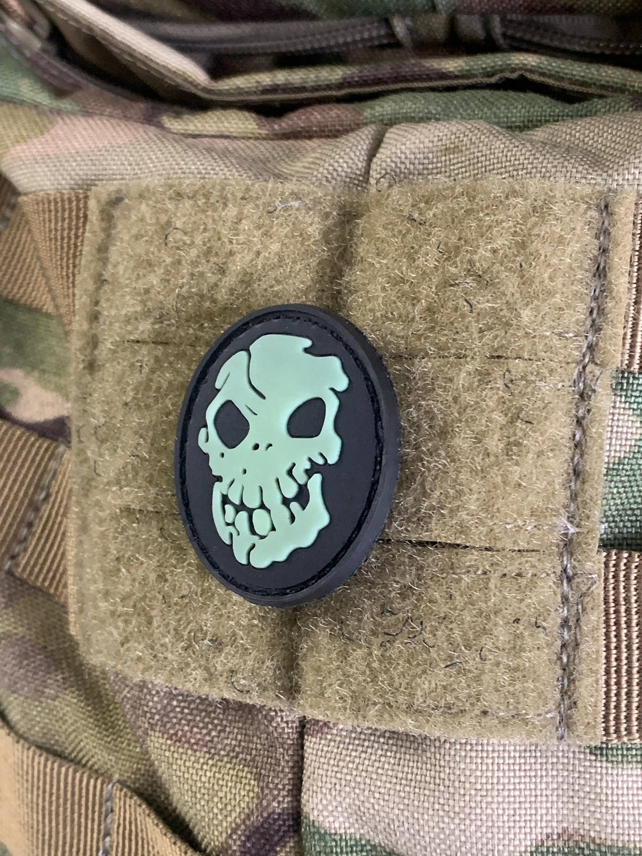 Scary Skull Glow in the Dark (PVC) Patch