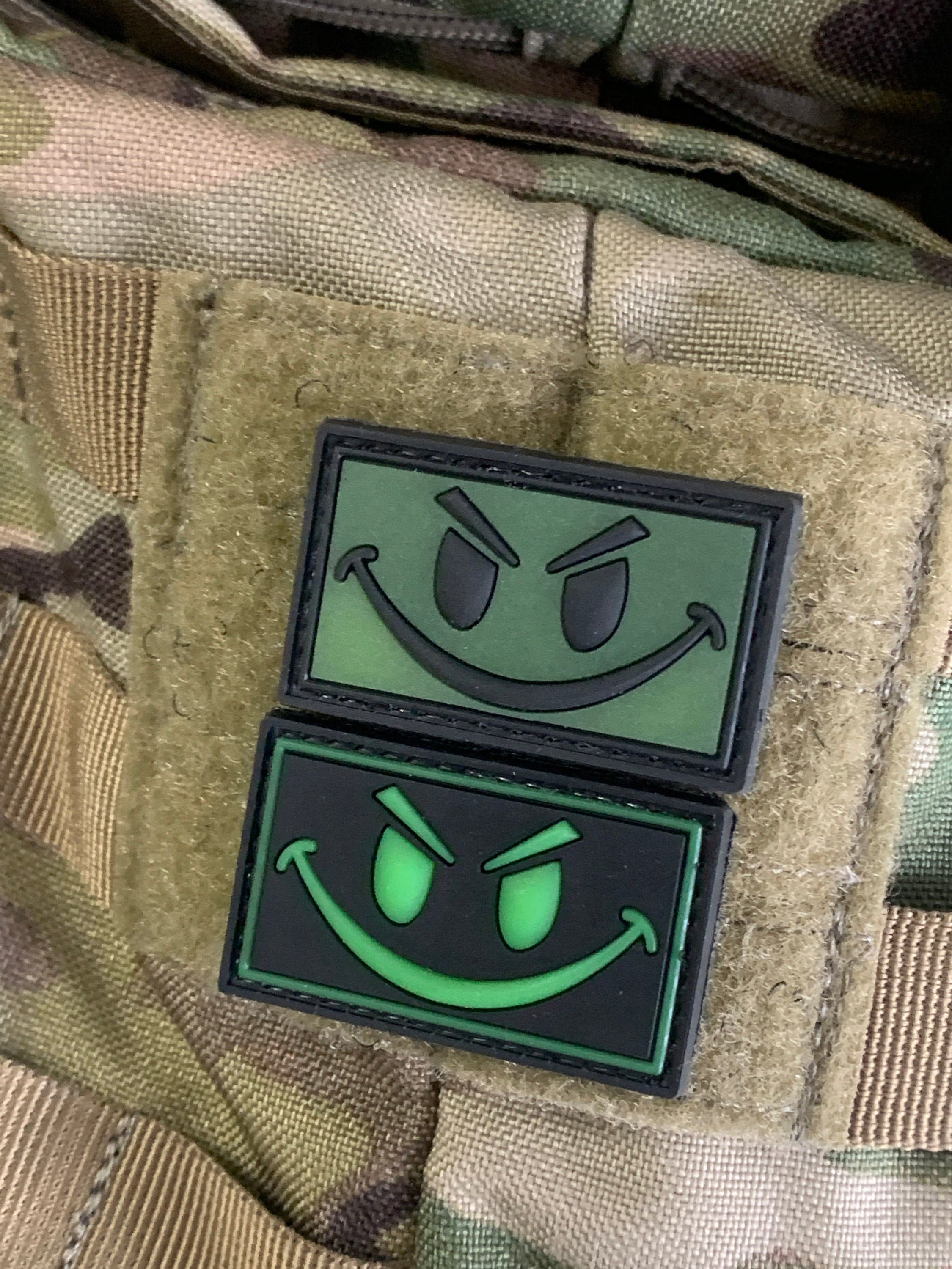 Smiley Face Glow in the Dark (PVC) Patch