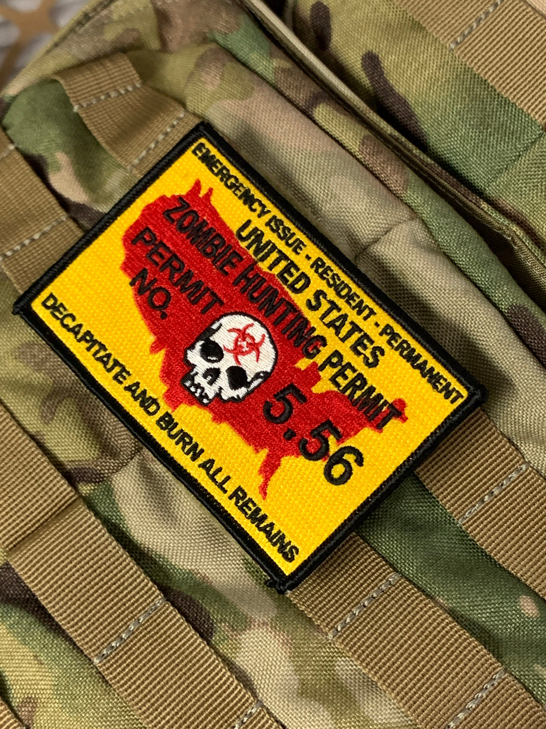 Zombie Hunting Permit - Embroidered Morale Patch