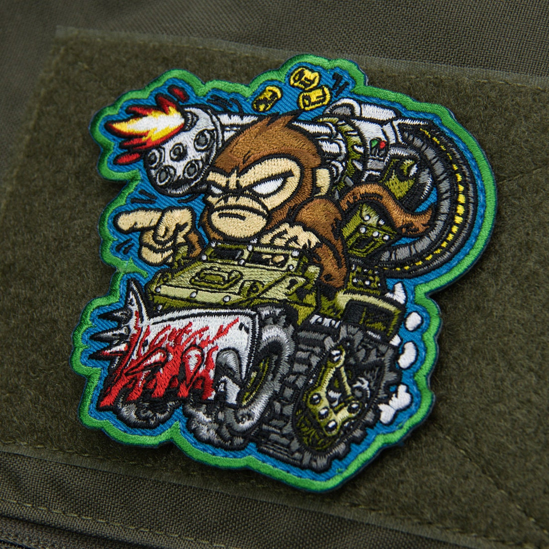 Monkey War Machine - Embroidered Morale Patch