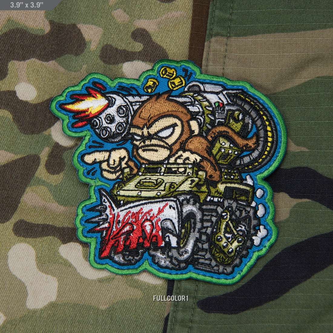 Monkey War Machine - Embroidered Morale Patch