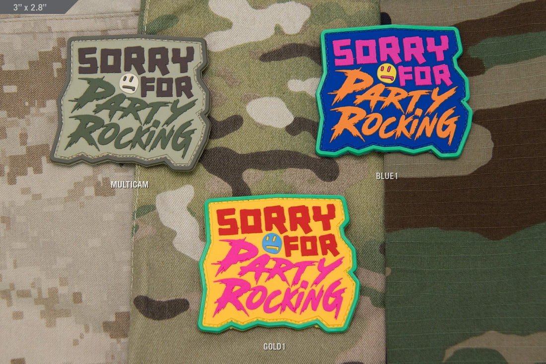 Sorry For Party Rocking - (PVC) Morale Patch