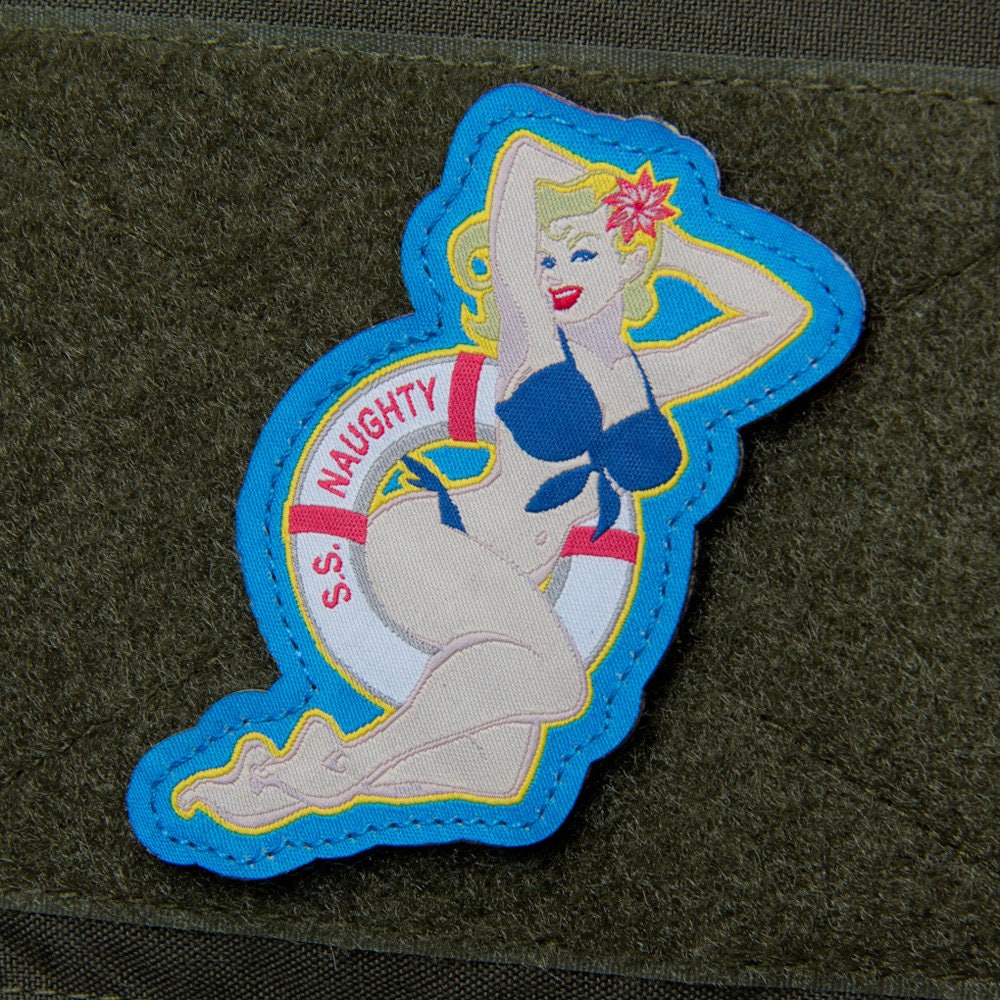 SS Naughty PinUp - Embroidered Morale Patch