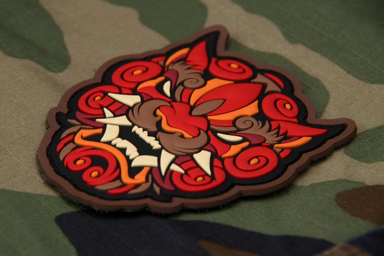 Foo Dog Head 1 - (PVC) Morale Patch