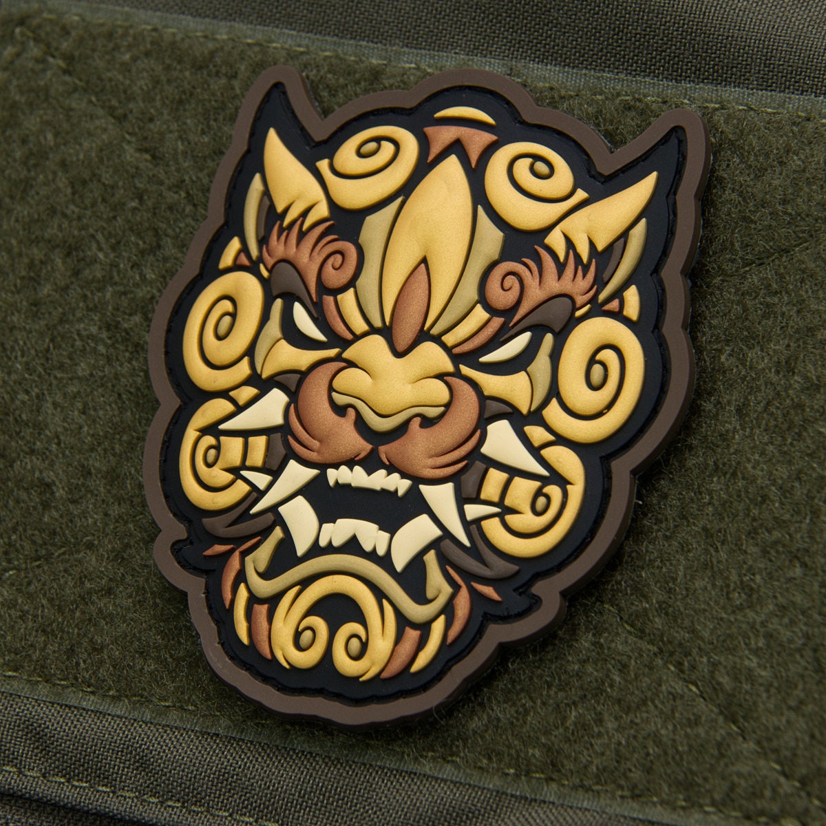 Foo Dog Head 1 - (PVC) Morale Patch